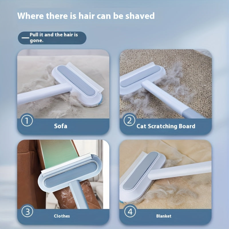 Cepillo Removedor de Pelos para Mascotas 2 en 1 | Autolimpiante, Reutilizable y Sin Daño al Mueble