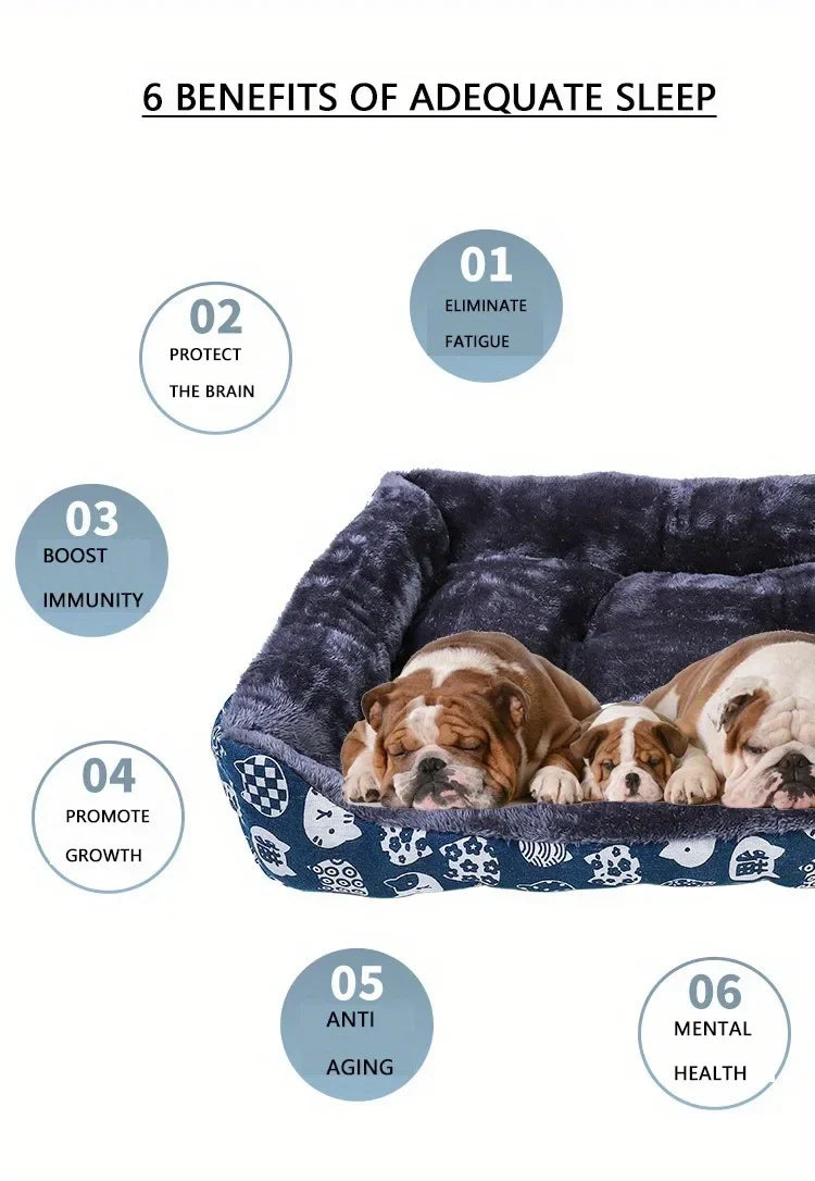 Cama Suave Premium para Perros y Gatos | Súper Acolchonada y Antideslizante