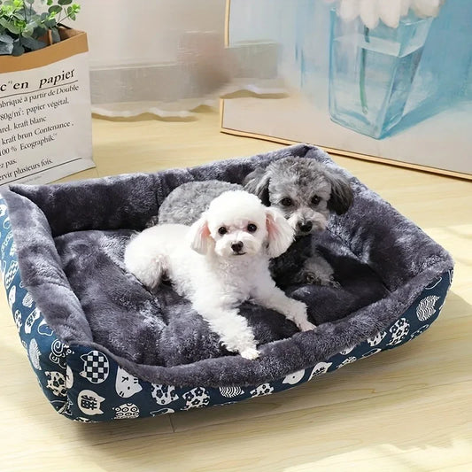 Cama Suave Premium para Perros y Gatos | Súper Acolchonada y Antideslizante