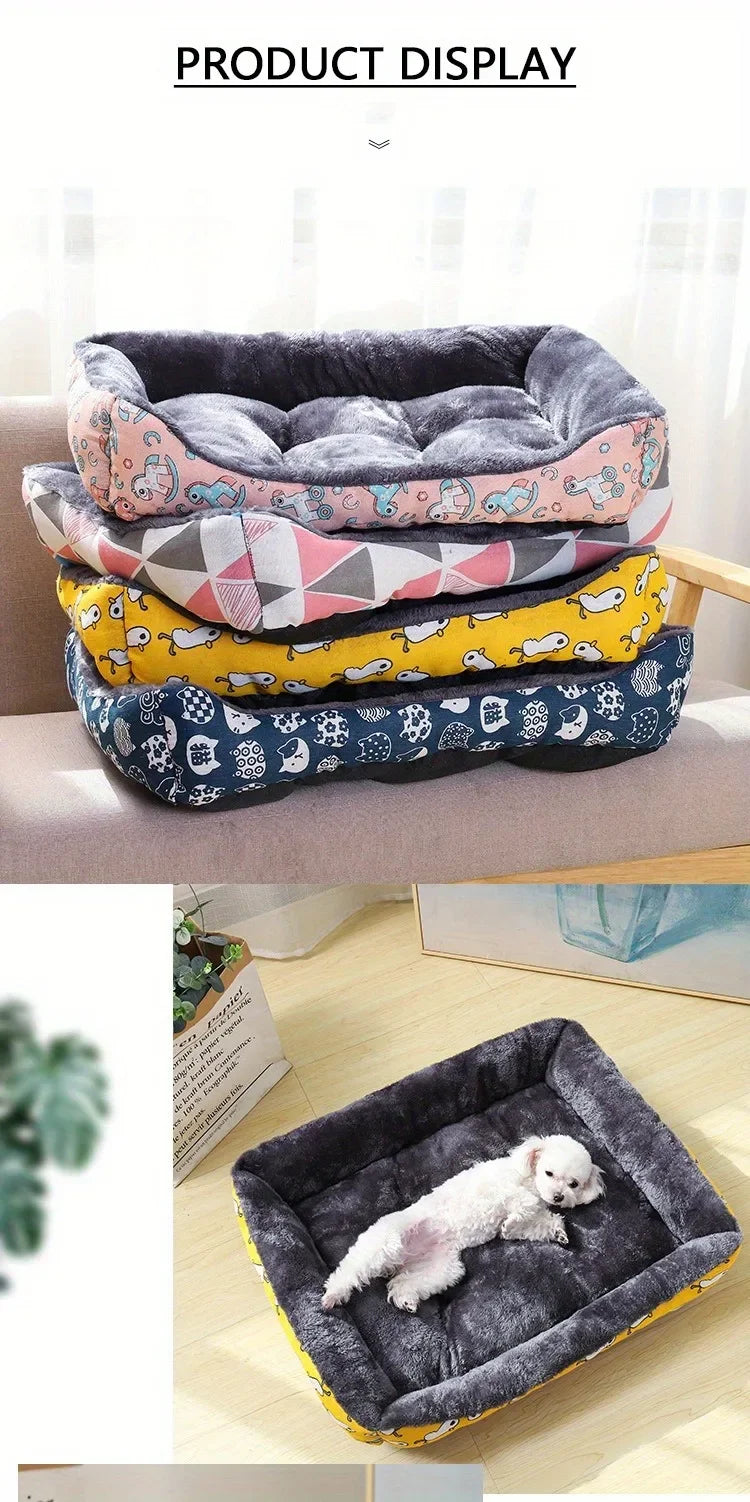 Cama Suave Premium para Perros y Gatos | Súper Acolchonada y Antideslizante