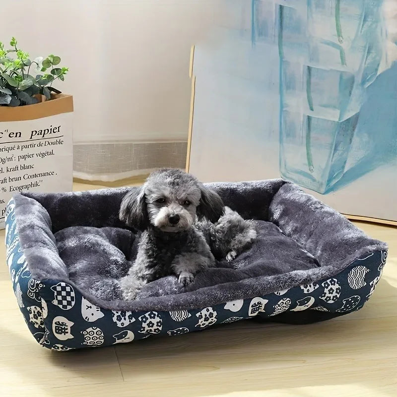 Cama Suave Premium para Perros y Gatos | Súper Acolchonada y Antideslizante